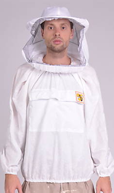 Куртка пчеловода МИКРОФИБРА (белый) р.56