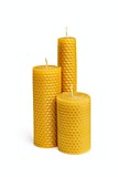 Свечи из вощины (воска) для горения 20 см., D-2,5 см.1 шт. (свеча 6)