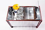 Медогонка 3-х рам. совмещенная со столом для распечатки сот нерж